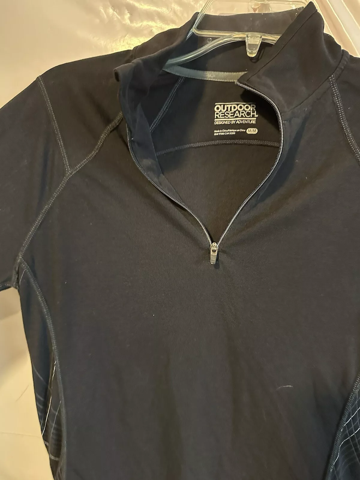 outdoor-research essence 1/4 zip long sleeve sheer trend shirt