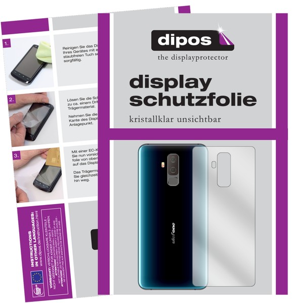 6X Schutzfolie FüR Ulefone T2 RüCkseite Klar Displayschutzfolie Display Schutz-image