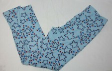 LulaRoe Leggings Butter Soft Red White Blue Popicle 4th of July Pants One Size