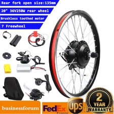 20 Inch Rear Wheel Electric Bicycle Hub Motor Conversion Kit 36v 250w E-bike