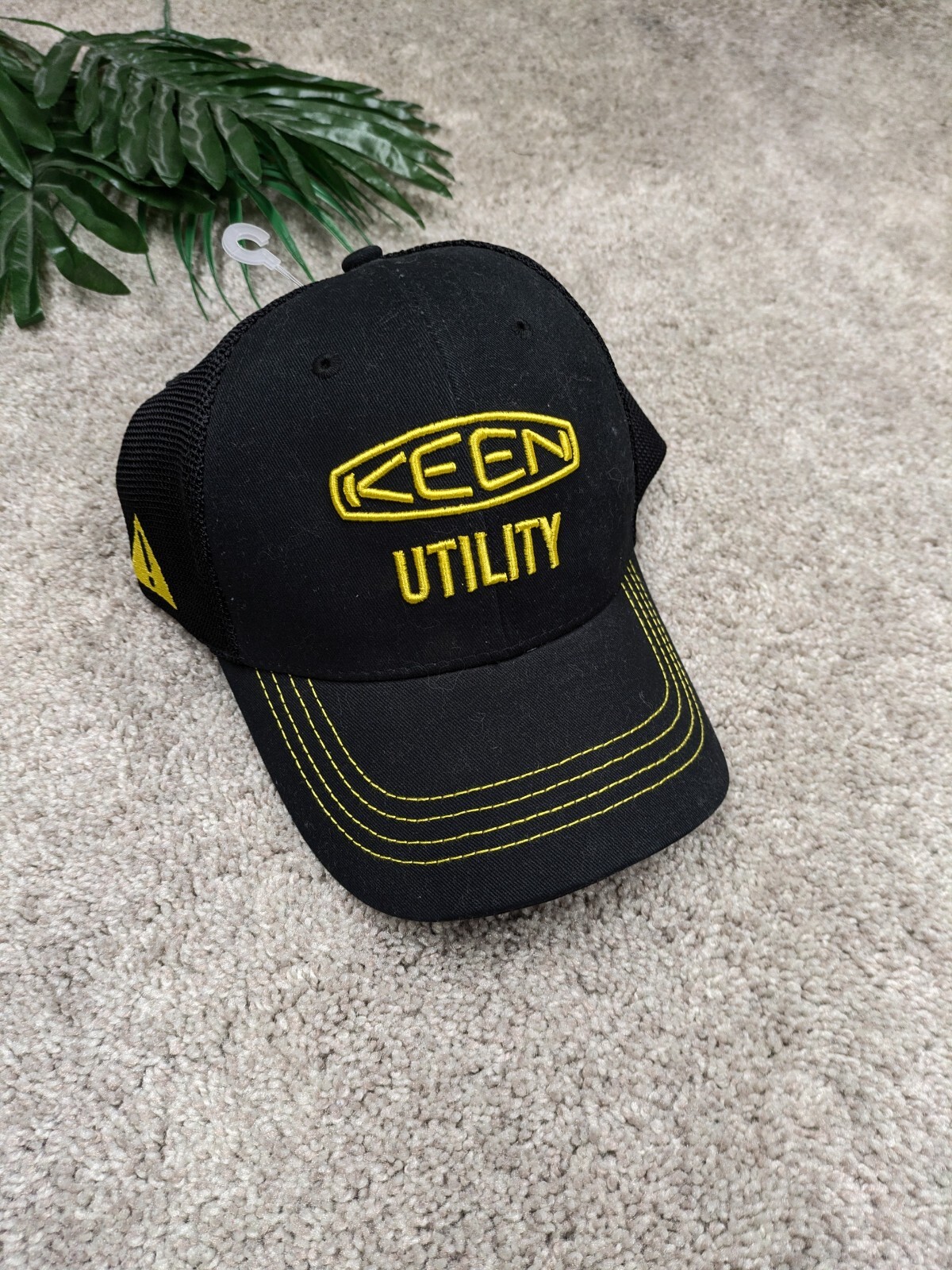 Cappello Keen Utility Uomo Taglia Unica Nero Regolabile Strapback Berretto Baseball