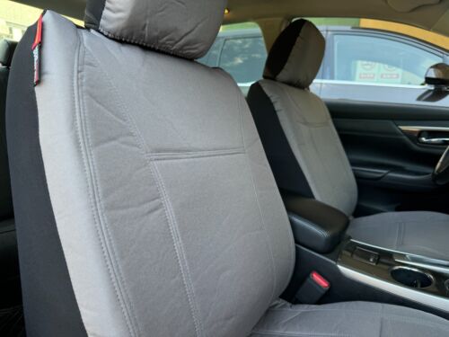 For Honda HR-V 2016-2024 Car Front Seat Covers Waterproof Gray Canvas 2PCS - Picture 4 of 12
