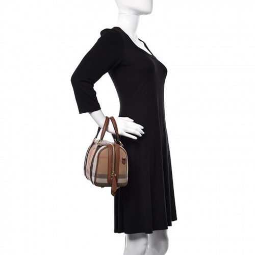 NEW BURBERRY HOUSE CHECK DERBY ALCHESTER BOWLING TOTE BAG SATCHEL - Bild 3 von 11