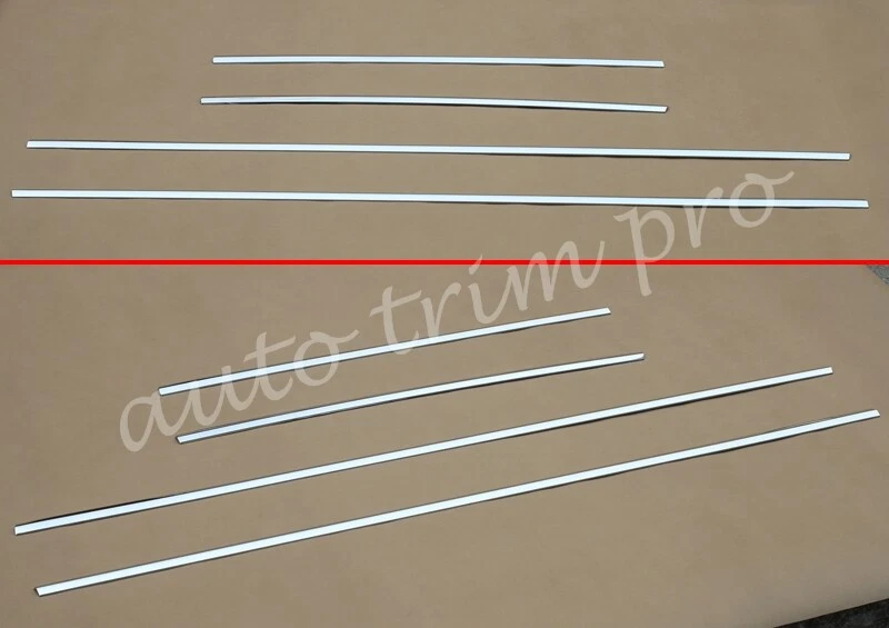 Cubierta de moldura de carrocería de puerta lateral cromada para Nissan X-Trail Rogue T32 2014-2018 Foto 4 de 4