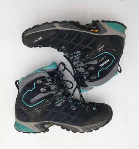 Meindl Women's Navy Turqouise Kapstadt Lady GTX Walking Boots Size UK 5 - Used - Picture 7 of 9