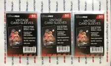 3x (50) Ultra Pro Vintage (Penny) Soft Sleeves Ultra Clear FreeShip