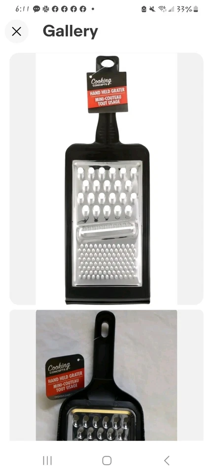 Cooking Concepts Hand Held Grater Mini Couteau Tout Usage Dishwasher Safe - Image 3 of 3