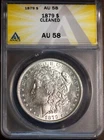 1879 $1 Silver Morgan Dollar AU 58 Details ANACS # 7472113 + Bonus