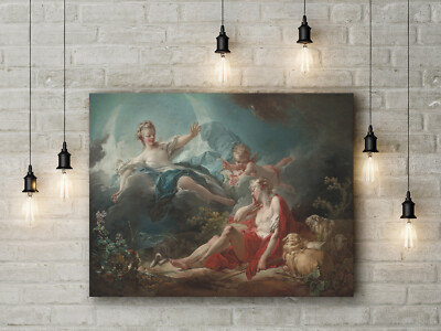 Jean-Honore Fragonard: Diana und Endymion. Fine Art Leinwand