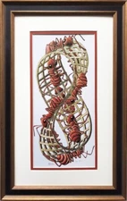 M.C.Escher "Mobius Strip II" (Red Ants) 1963 FRAMED Art Graphic Math Modern loop