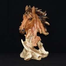 Pferdebüste Büste Pferd Sammlerfigur Dekoration Western Saloon Indianer IM36