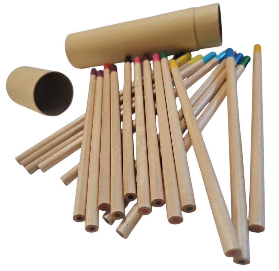 Set 60 Matite Pastelli Colorati Piantabili con Nome Seme Inciso Educativi Green - Immagine 4 di 4