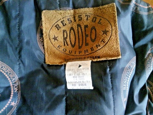 RESISTOL Rodeo Equipment by Cripple Creek Wool Embroidered Jacket RED/BLACK, XL - Picture 8 of 14