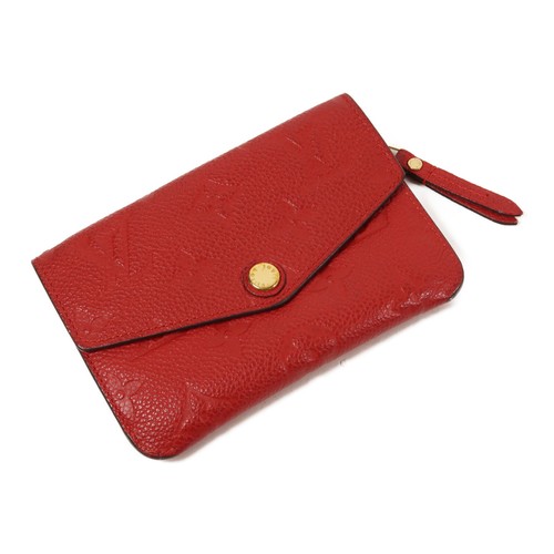LOUIS VUITTON GHW Card Case Monogram Empreinte Red M60634 - Picture 11 of 15