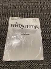 Whistlers Ivory Panty Hose Queen Size A B USA Made 1971 Vintage