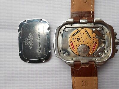 ULTRA RARE SS PRIMA DONNA GIO MONACO GENEVE TV DIAL MEN QUARTZ CHRONOGRAPH  WATCH