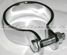 1-5/8" Exhaust Clamp 41mm Chrome Motorcycle Exhaust Muffler Clamp Universal 