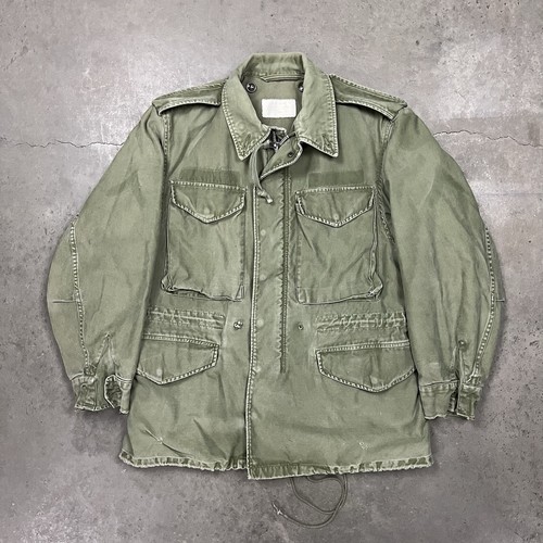 Vintage 50s M51 Military Field Coat Green Faded S - Bild 1 von 15