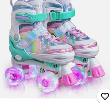 SULIFEEL Unicorn Roller Skates Medium, Unicorn