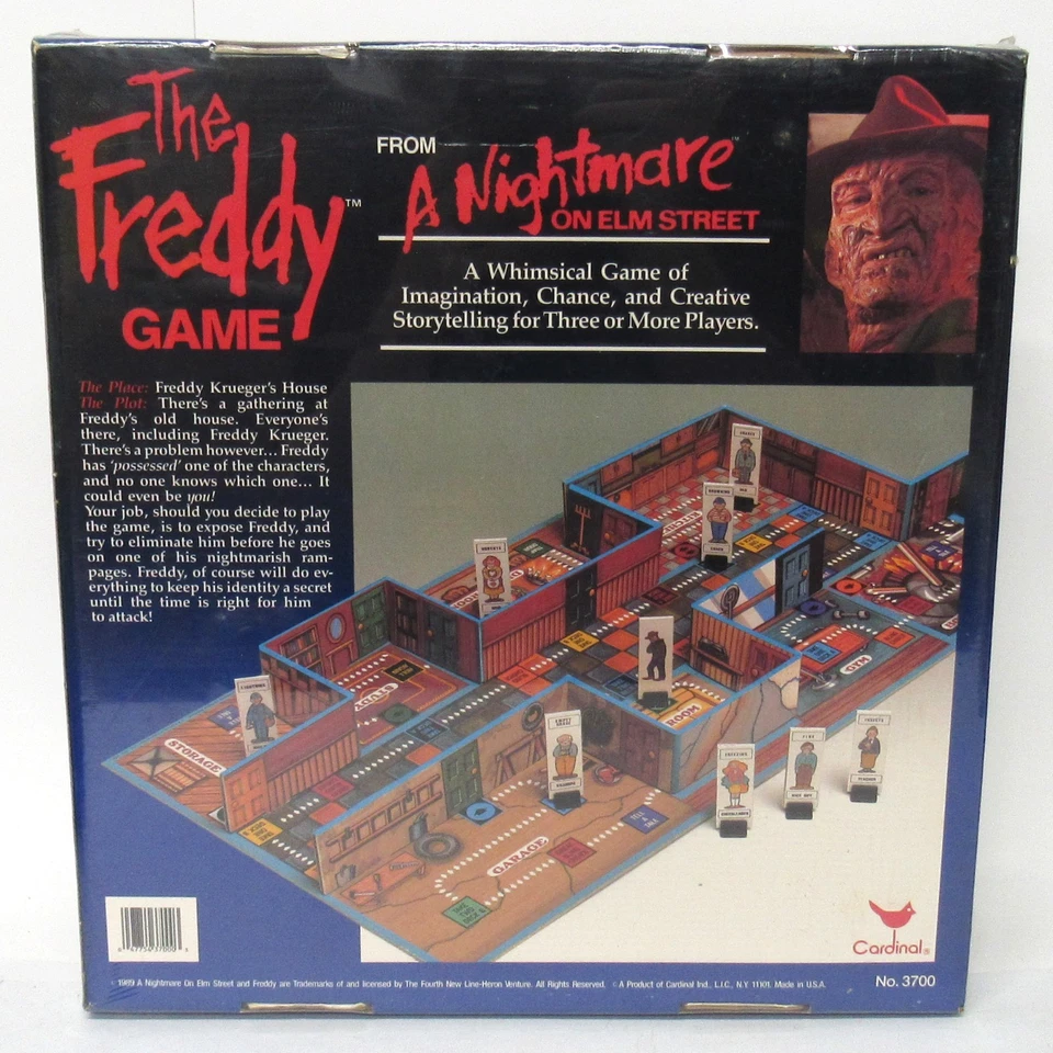 New Sealed Vintage Nightmare on Elm Street The Freddy Board Game 1989 Cardinal - Image 3 of 4