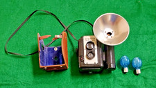 Vintage Argoflex seventy-five camera with flash attachment - working READ