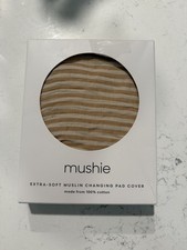 Mushie Organic Cotton Muslin Changing Pad Cover for Baby
