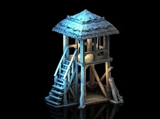 3d printed watchtower 28mm Miniatures, DnD, Tabletop, RPG, War Game