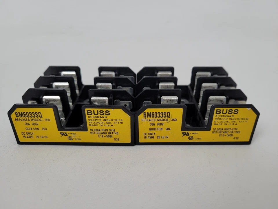 Lote de 2 - Bloco de distribuição de energia BM6033SQ Buss 30A 600V - Opção no dia seguinte - Imagem 3 de 4