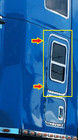 Kenworth T680 T880 Sleeper Large Side trim Bezel  Pair Set