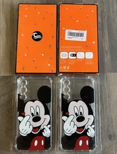 Disney's Mickey Mouse Heart Cartoon Phone Case for Sam S23 Pro Qty. 2 New in Box