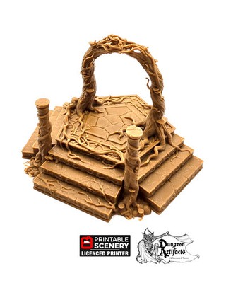 Elven Portal - Dwarves, Elves and Demons - Printable Scenery Wargaming Terrain D