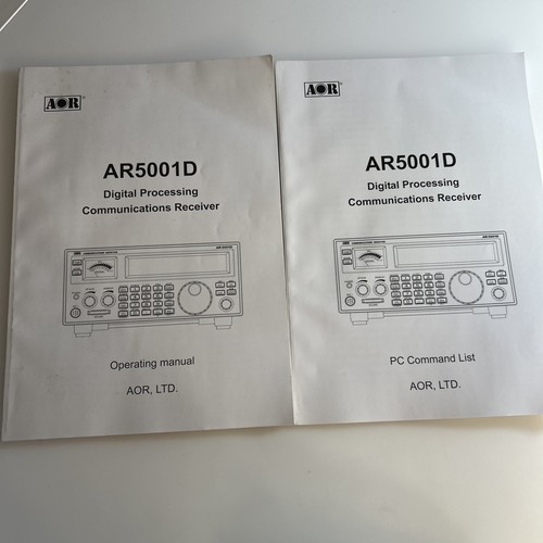 Aor Ar5001d Digital Processing Comminications Receiver Operating Manual ab4s
