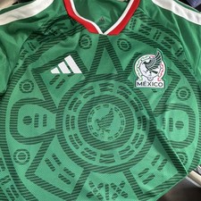 adidas Mexico National Soccer Team Green Jersey Aztec Design fan version 