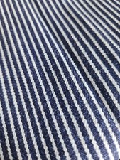 Striped Denim Fabric Durable Hypoallergenic Cotton Precut 32x60"