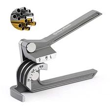  Pipe Bender, 3-IN-1, 1/4", 5/16", 3/8", for Copper, Brass, Tube Bender Grey