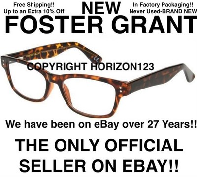 SALE NEW Foster Grant Conan Tortoise Multi Focus Reading Glasses-PICK STRENGTH