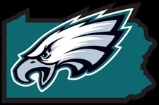 Philadelphia Eagles Logo 6"x4" Vinyl Transfer Sticker Weatherproof for Car