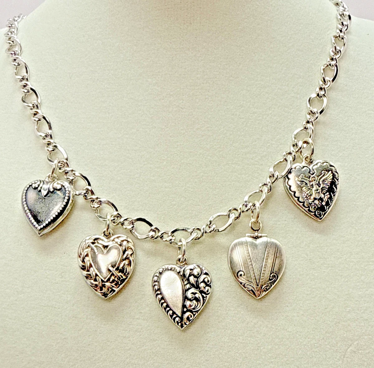 puffy heart pendant products for sale | eBay