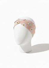 Peach Twist Headband Stretch Fabric Boho Hair Accessory MSRP 14