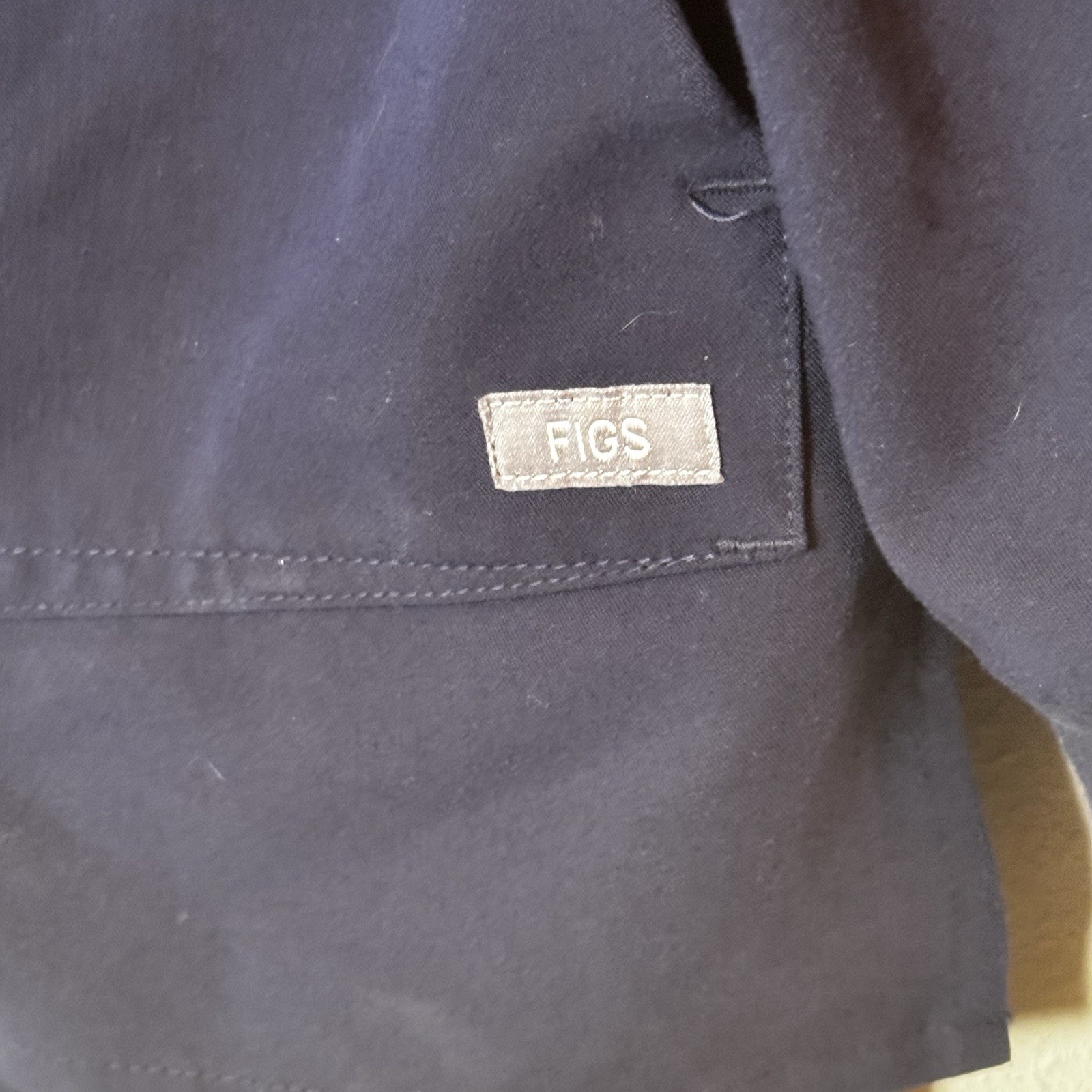 FIGS Technical Collection Zip Up Jacket Navy Blue… - image 4