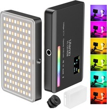 VL120 RGB Video Light, Pocket LED On-Video Lights, Built-in 3100mAh Rechargea...
