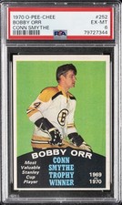 1970 O-PEE-CHEE CONN SMYTHE #252 BOBBY ORR PSA 6