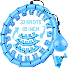 Infinity Weighted Hoop with 32 Links 62 Inch ,Weighted Hoop for Adults Weight Lo