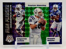 PEYTON MANNING 2020 Mosaic GREEN MOSAIC Prizm Flea Flicker Insert #FF9 Colts