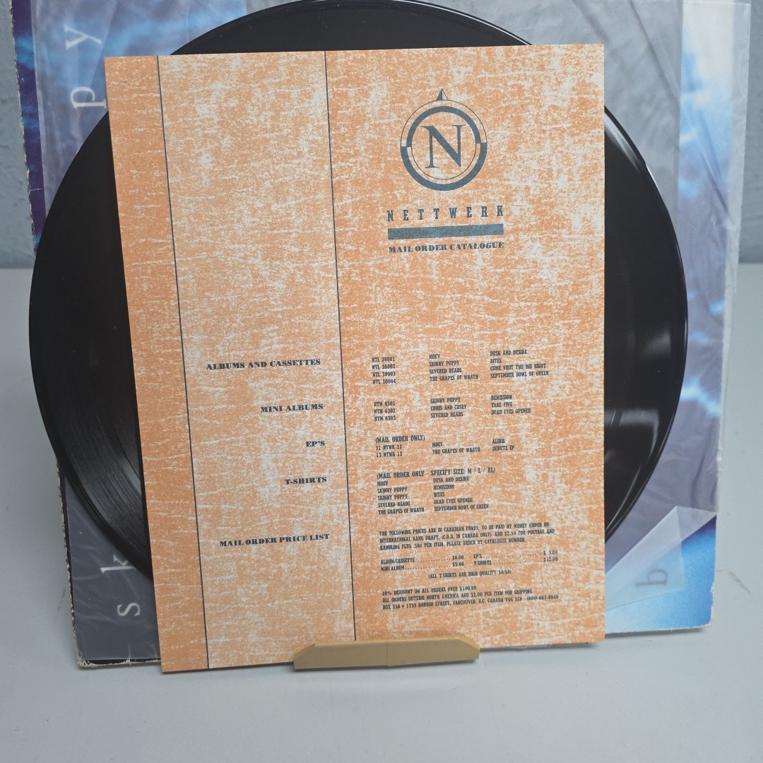 Skinny Puppy Bites w/Insert 1986 Vinyl LP EX Nettwerk NTL-30002 Industrial Cyber