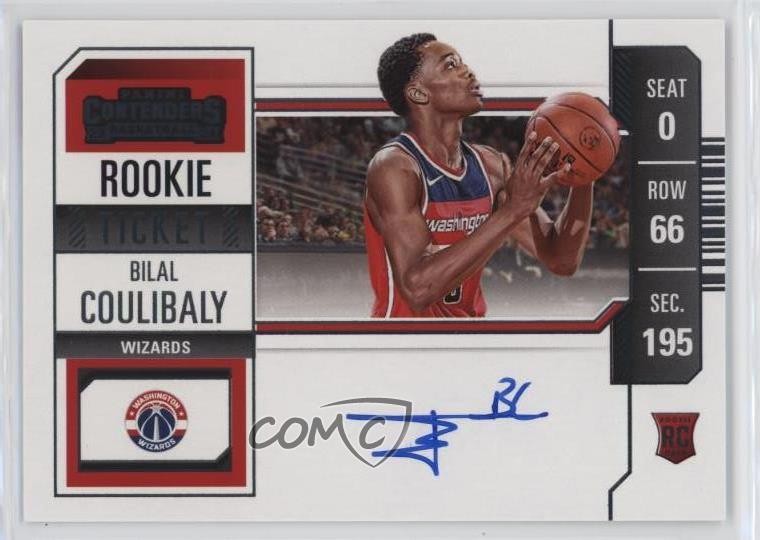 2023 Panini Contenders Ticket Variation Bilal Coulibaly #113 Rookie Auto RC 14mf