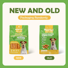 Dog Treats, Rawhide Twist Chicken Hide Sticks, Suitable for Puppy and Small D...
