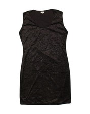 VINTAGE Womens Sheath Dress UK 12 Medium Black VO10