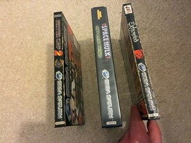 Sega Saturn PAL Game Bundle Exhumed Space Hulk Virtua Cop 2 All With Manuals