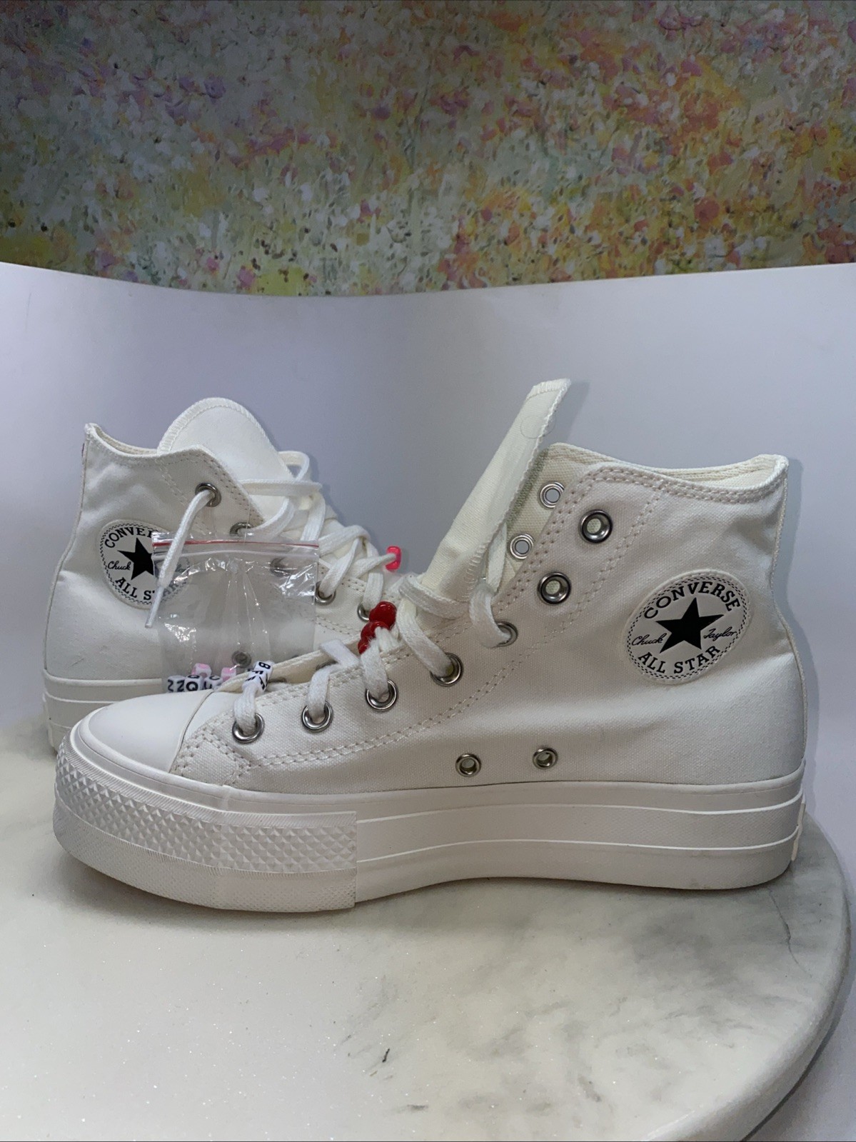 Converse DYI Women’s US 8.5 White Cream Trainers - Excellent New - EU 39.5 thumbnail 2